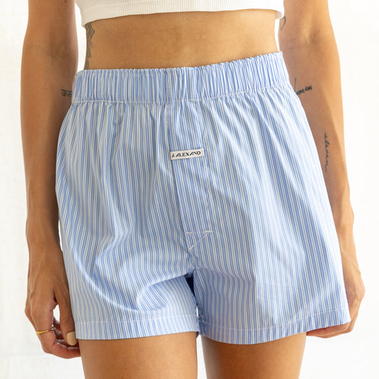 Contrast Stripes - Ice Blue