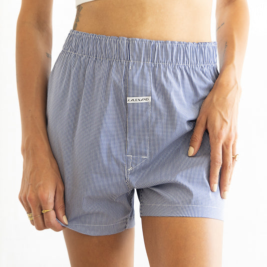 Mini Check Plaid - Royal Blue