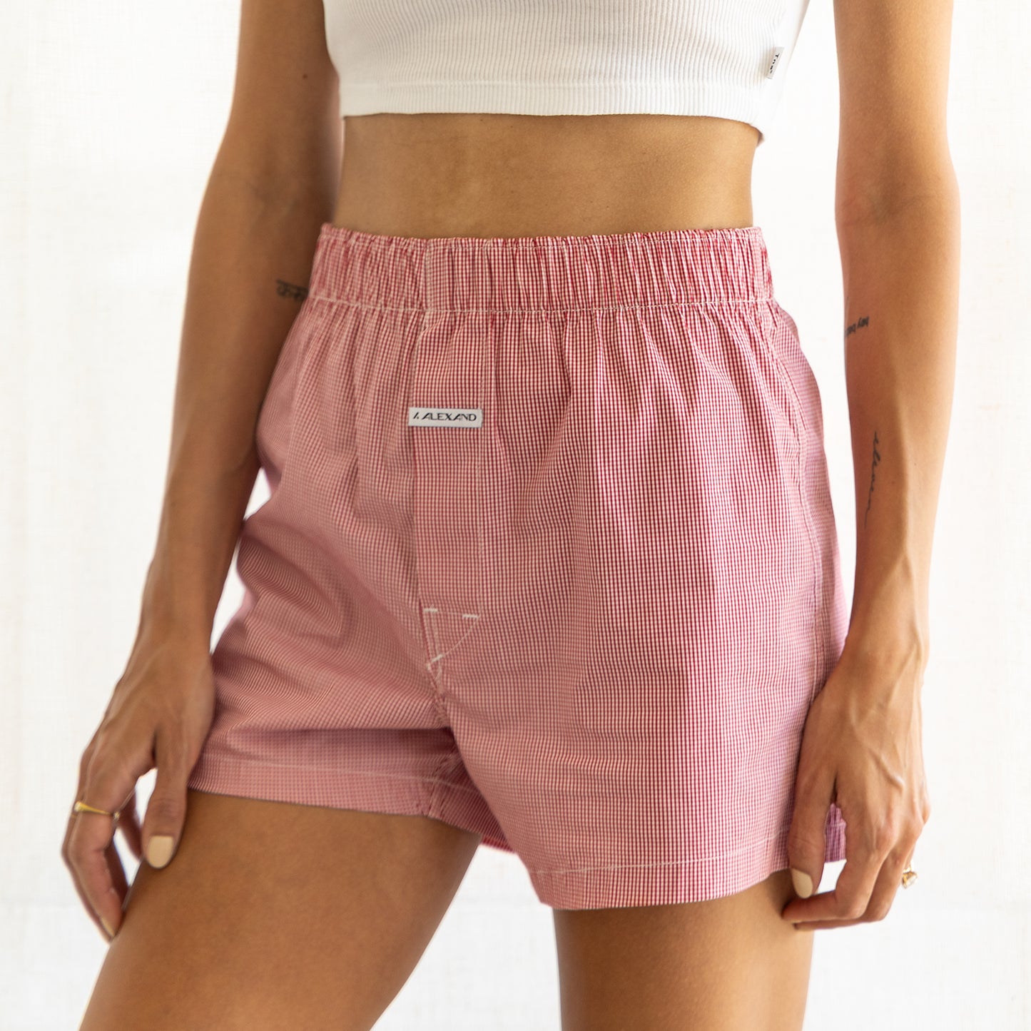 Mini Check Plaid - Crimson