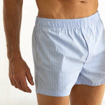 Wall Street Stripe Boxer Shorts – Ice Blue 3