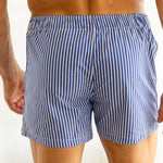 Wall Street Stripe Boxer Shorts – Royal Blue 5