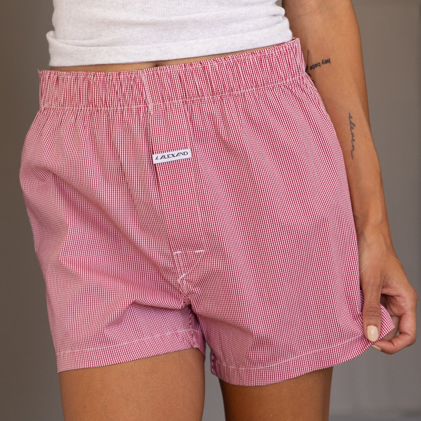 Mini Check Plaid - Crimson