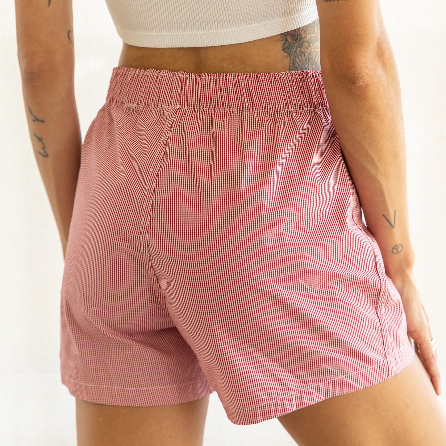 Mini Check Plaid - Crimson