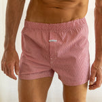 Mayfair Check Boxer Shorts - Crimson Red 3
